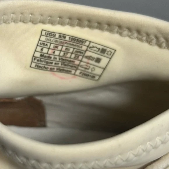 UGG NEUTRA COCONUT MILK SNEAKERS - WOMEN'S Cream Slip-On Sneakers Size 6 - Picture 7 of 8